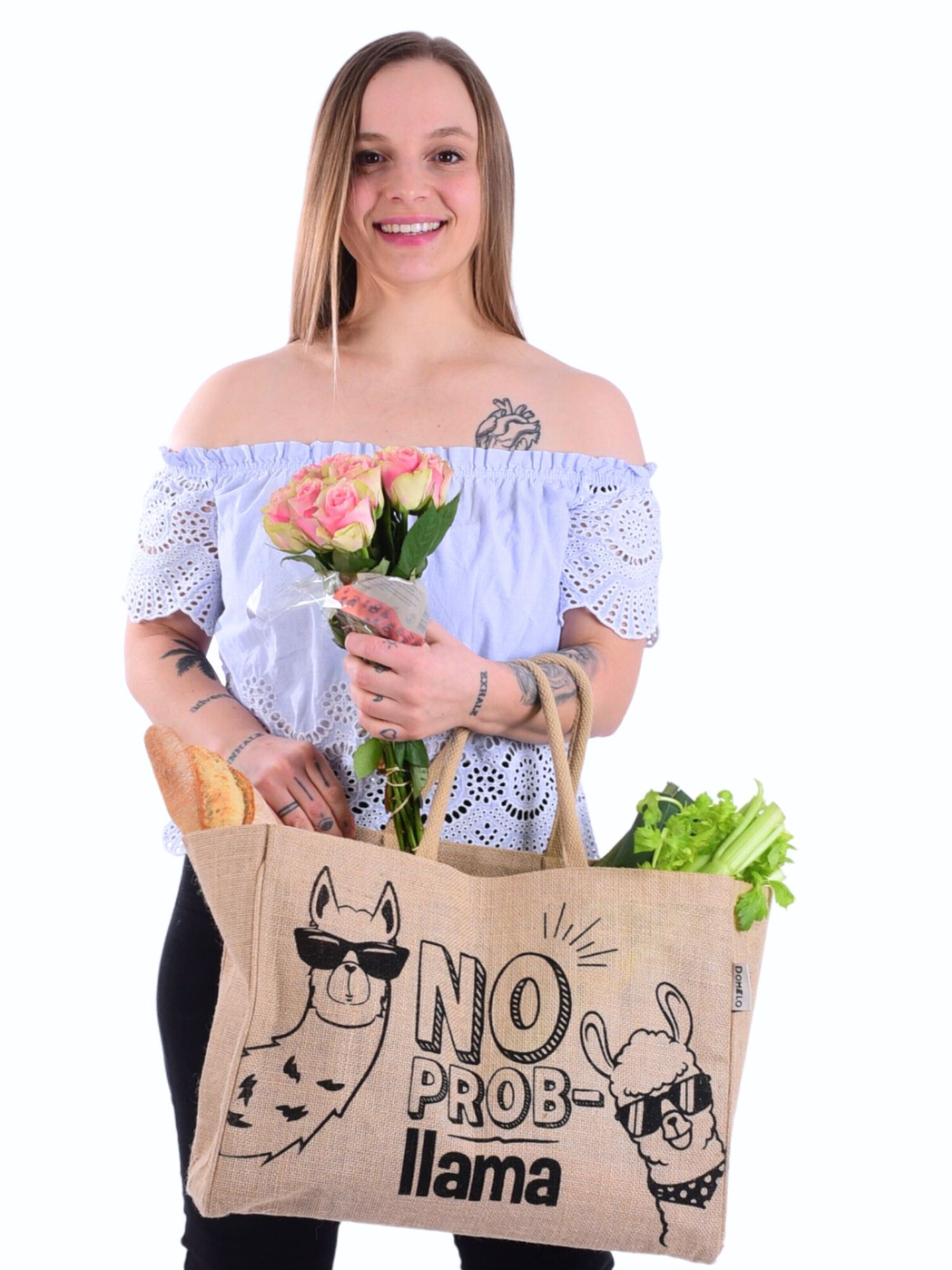 DOMELO Beach Bag 'Domelo' in Beige