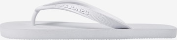 JACK & JONES T-Bar Sandals in White: front