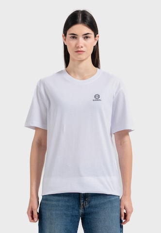 Oldskull T-Shirt 'Basic Oldskull 25' in Weiß: Vorderseite