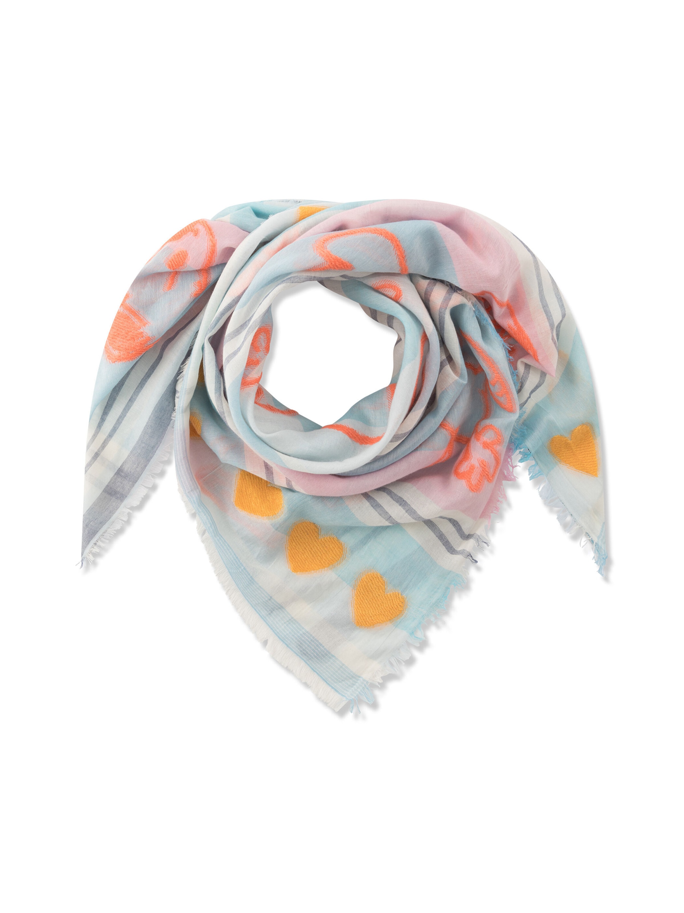 Foulard CODELLO en bleu : devant