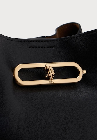 U.S. POLO ASSN. Vrečasta torba 'AYTOUNHILL' | črna barva: sprednja stran