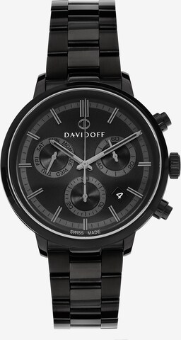 Davidoff Analog Watch in Black: front