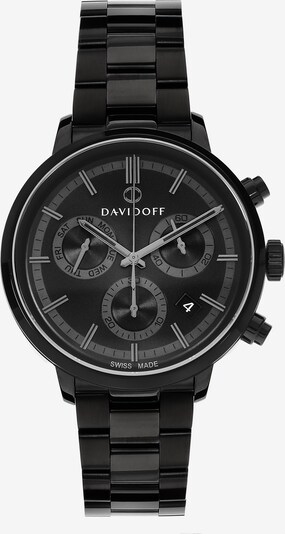 Davidoff Essentials No. 2 Chronograph Edelstahl in schwarz, Produktansicht