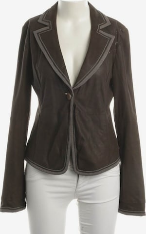 Emporio Armani Lederjacke / Ledermantel M in Braun: predná strana