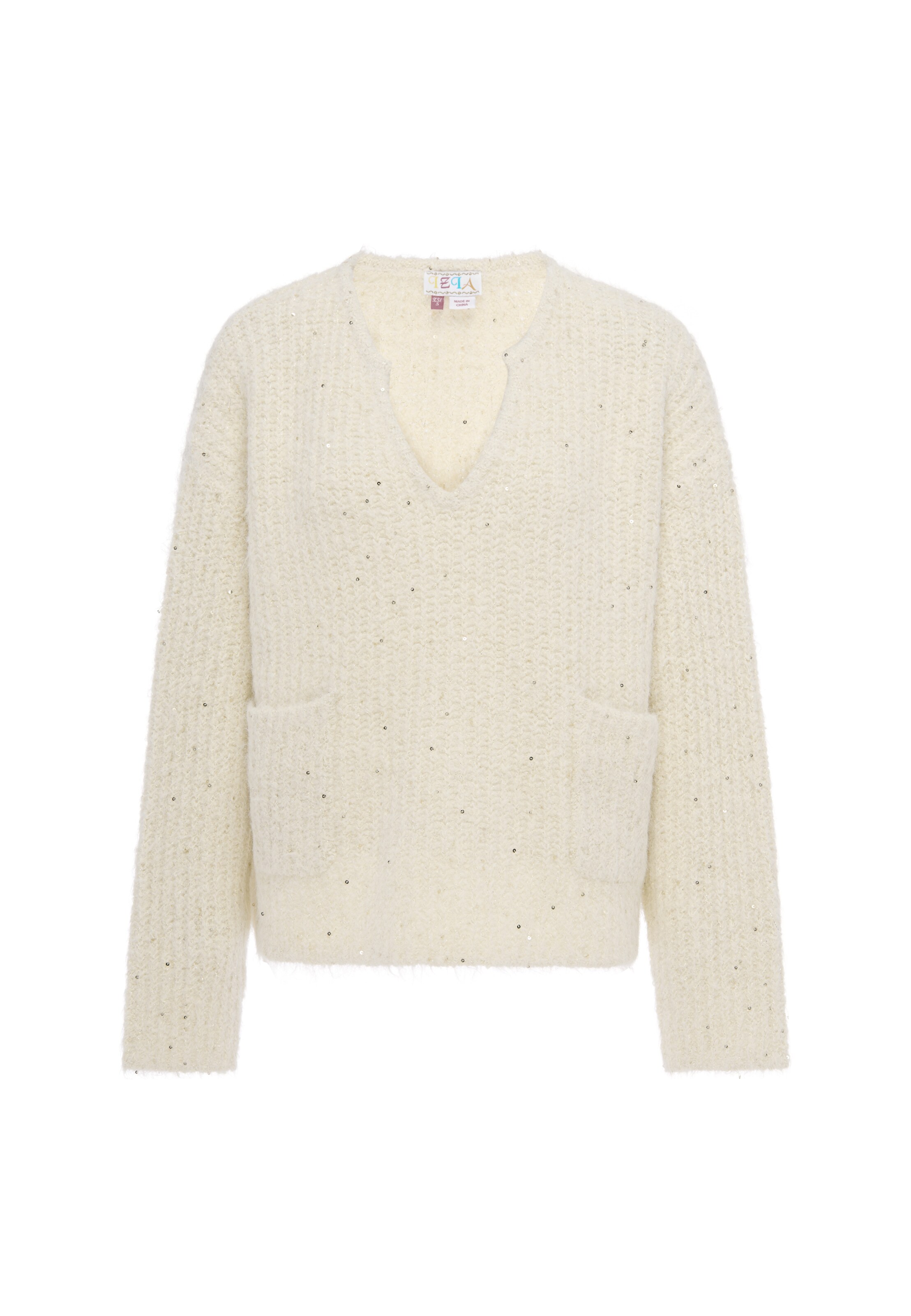 IZIA - Jersey en beige: frente