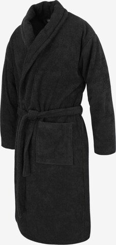 normani Long Bathrobe in Black