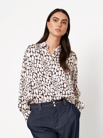 Chemisier 'LENA' DESOTO en bleu : devant