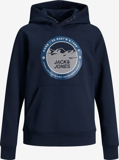 Jack & Jones Junior Sweatshirt 'Bilo' i marinblå / mörkblå / vit, Produktvy