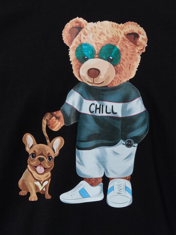 Chill Pill Shirt ' Dog Bear ' in Black