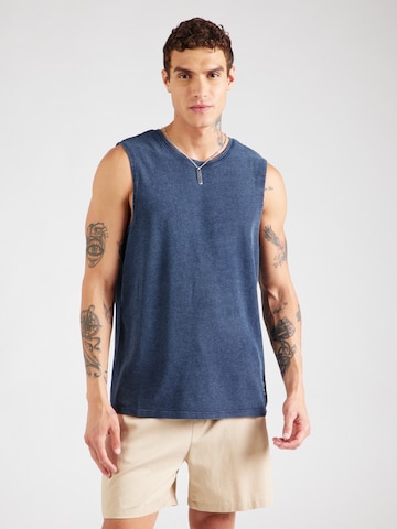 QS - Camiseta en azul: frente