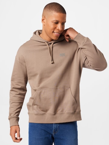 Sweat-shirt Lee en marron : devant