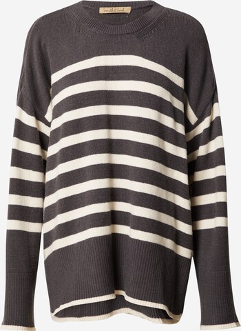 Pull-over Smith&Soul en gris : devant