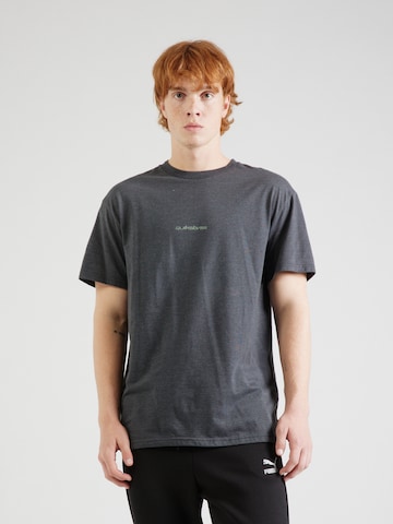 QUIKSILVER - Camiseta funcional 'PEACE PHASE' en negro: frente