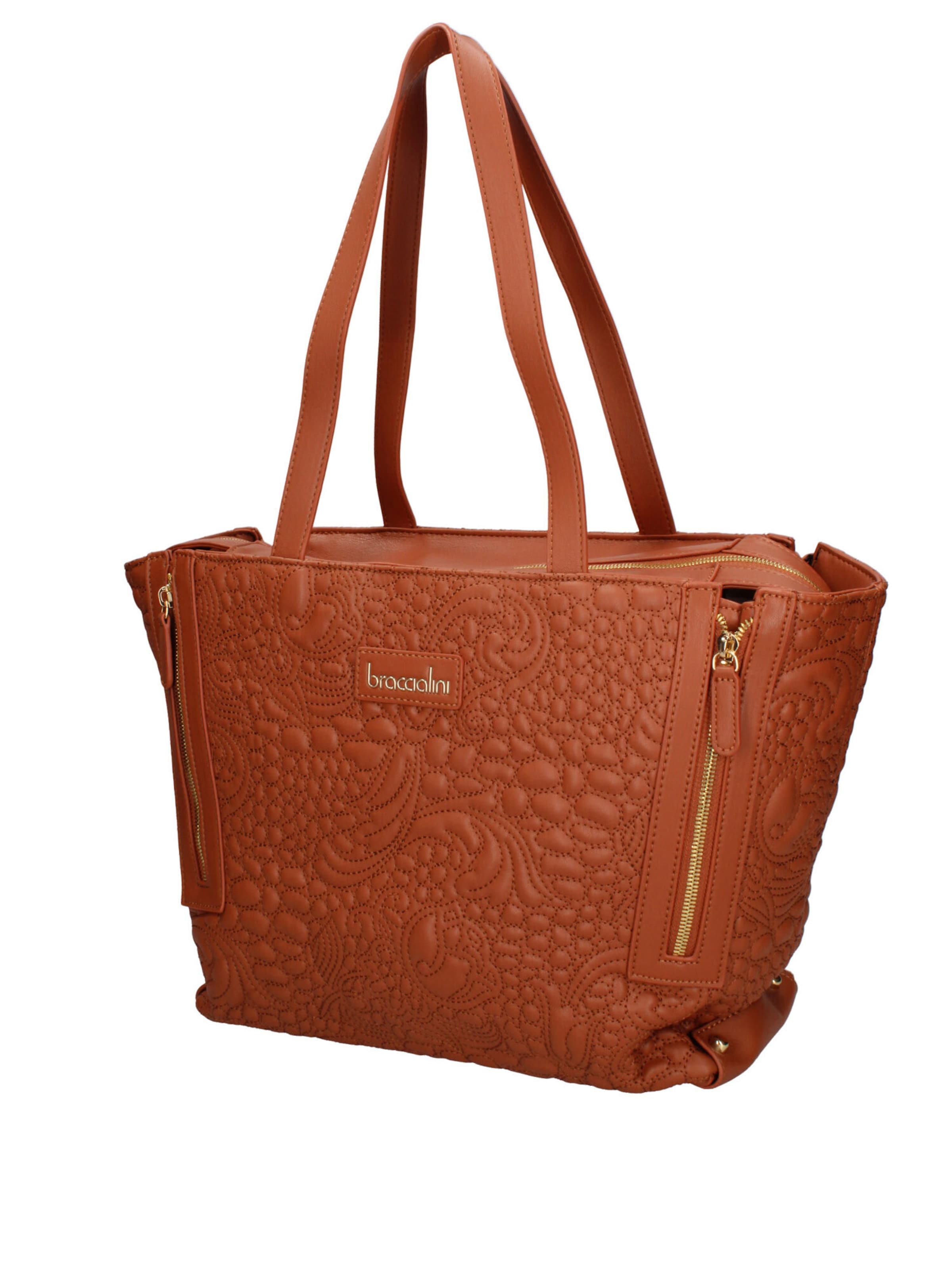 Shopper di Braccialini in marrone: frontale