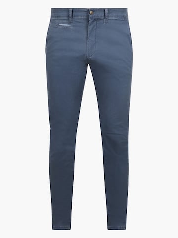 Steppin' out Slim fit Chino trousers in Blue: front