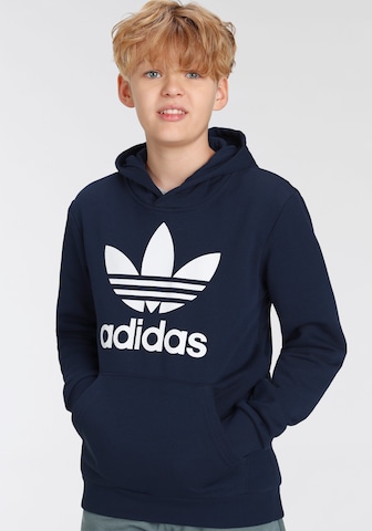 Bluză de molton 'Trefoil' de la ADIDAS ORIGINALS pe albastru: față