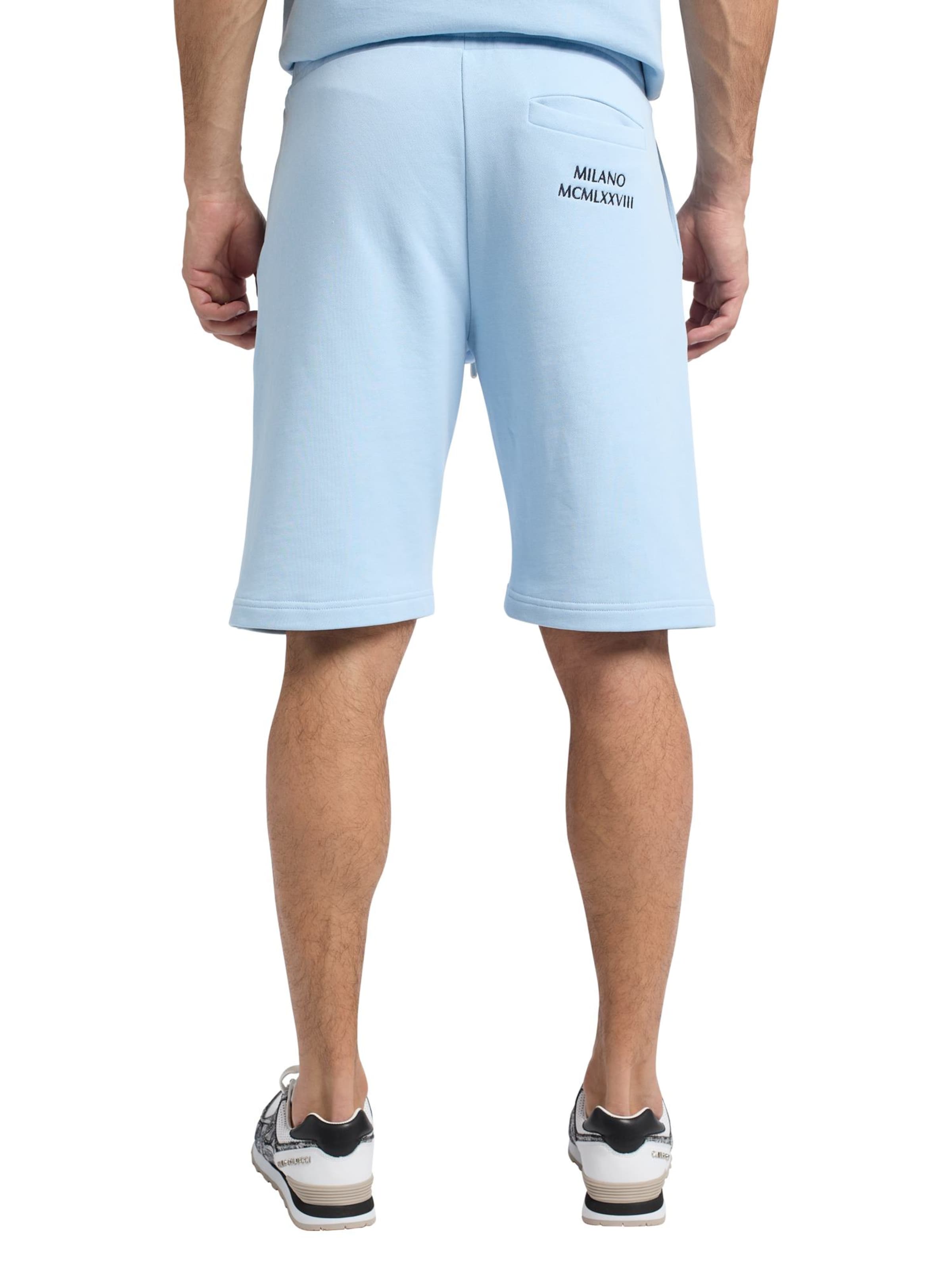 Carlo Colucci Regular Pants ' De Pasquale ' in Blue