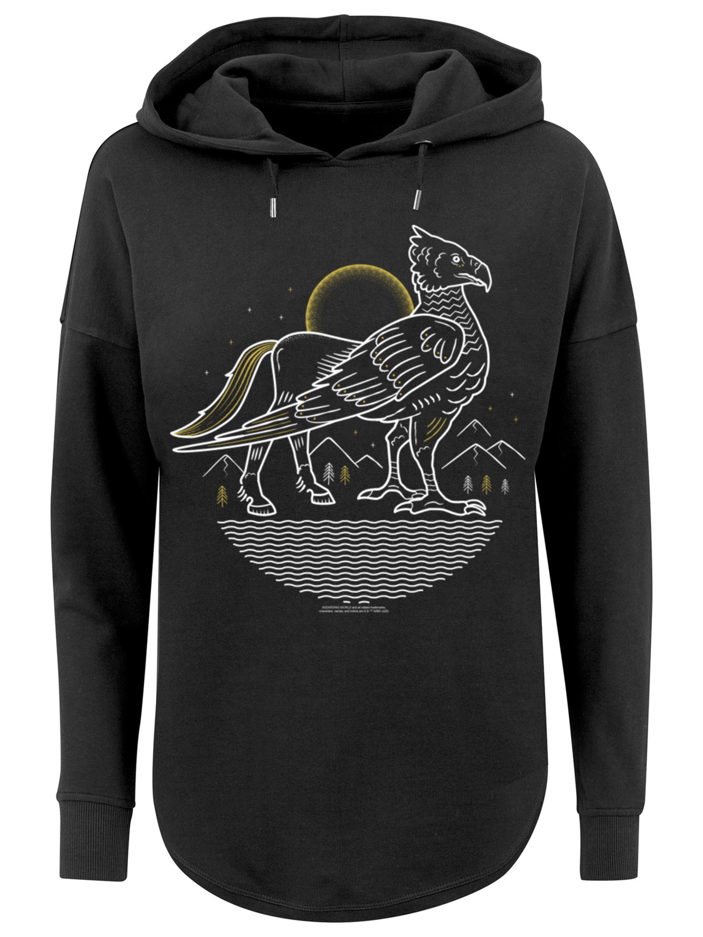 F4NT4STIC Sweatshirt 'Harry Potter Buckbeak' in Schwarz: Vorderseite