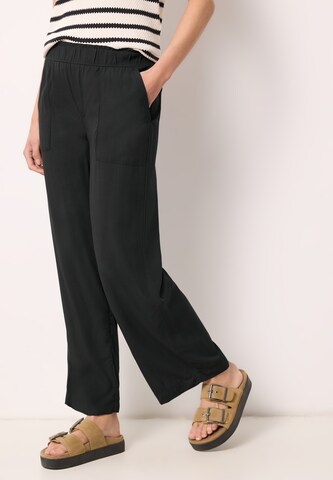 Street One Studio Loosefit Hose in Schwarz: Vorderseite
