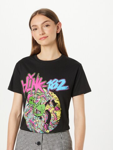 Daisy Street Shirt 'BLINK182 T SHIRT' in Black: front