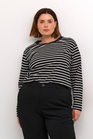 T-shirt 'KC Winni' KAFFE CURVE en noir : devant