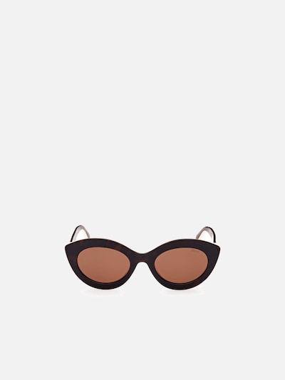 Emilio Pucci Lunettes de soleil 'Pucci EP0203 Havana/monocolor 53/22/140 Women Sunglasses' en 53 en marron, Vue avec produit
