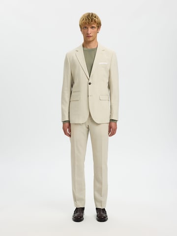 SELECTED Slimfit Bandplooibroek 'SLHOasis' in Wit