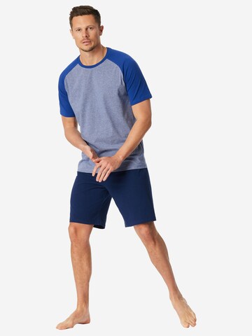 SCHIESSER Pyjama kort in Blauw