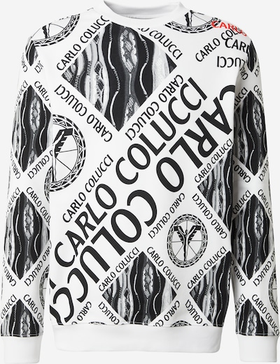 Carlo Colucci Sportisks džemperis pieejams S, krāsa - tumši pelēks / sarkans / melns / balts, Preces skats
