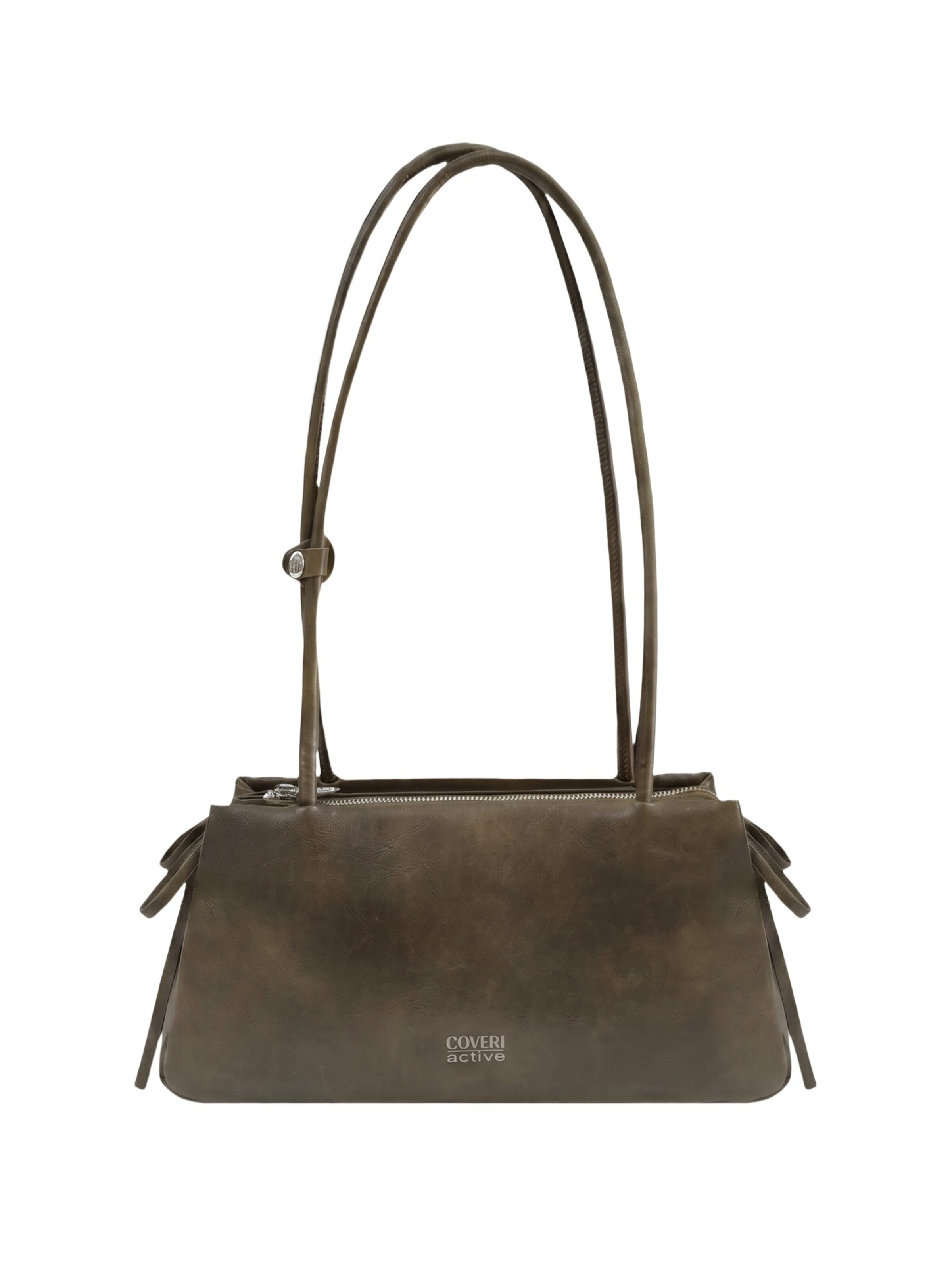 Borsa a spalla di Coveri in grigio: frontale