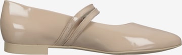 Paul Green Ballet Flats with Strap in Beige
