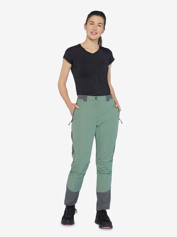 Regular Pantalon outdoor Rukka en vert