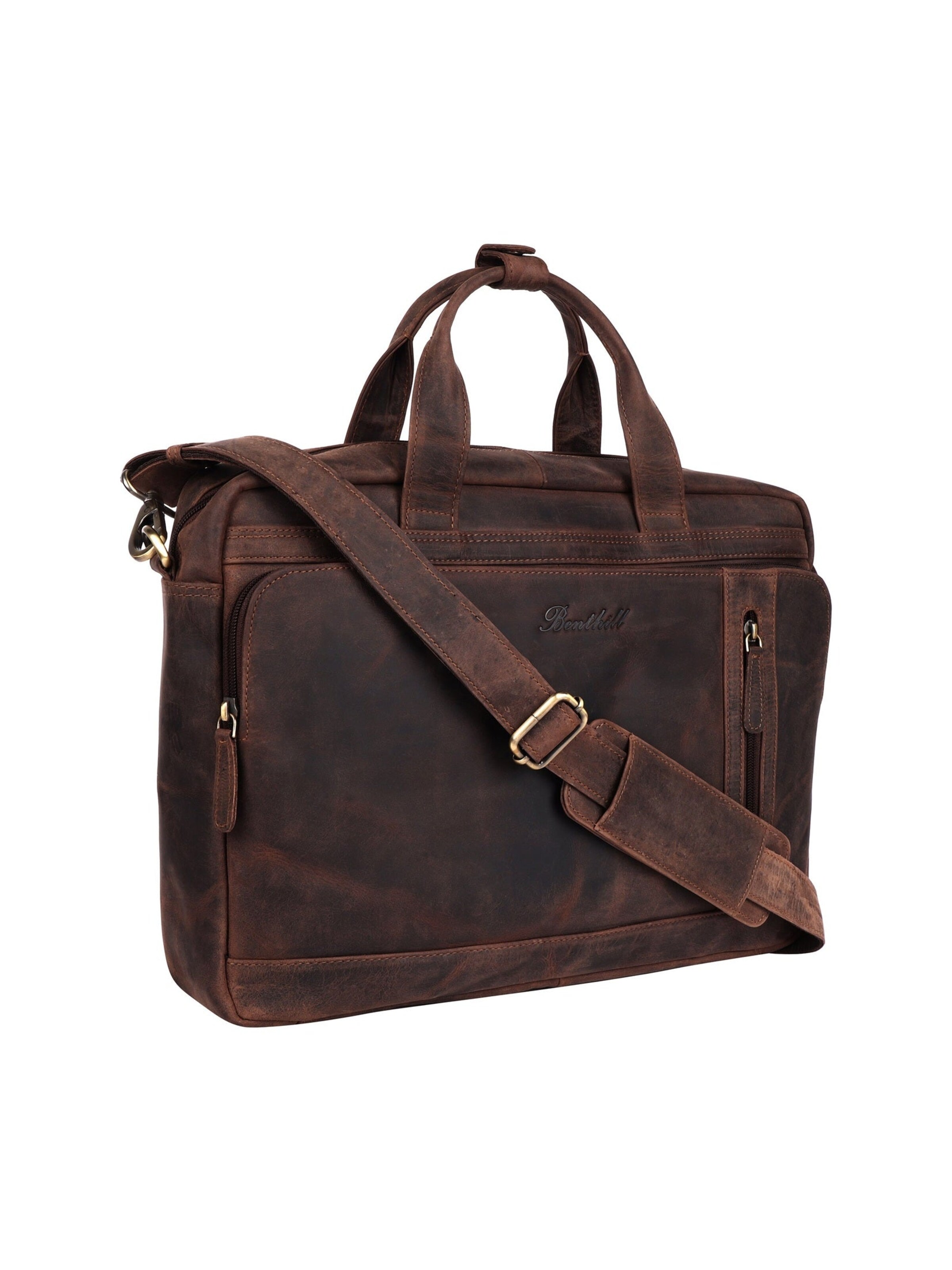 Benthill Laptop Bag in Brown