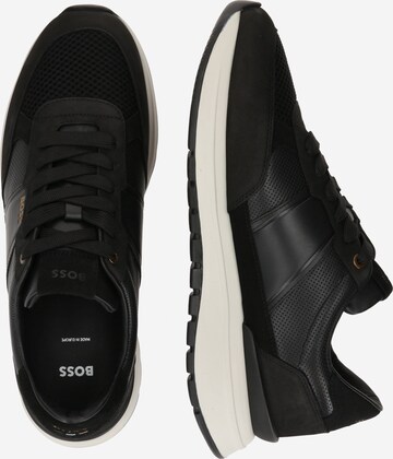 BOSS Sneakers laag 'Jace_Runn_lmme' in Zwart