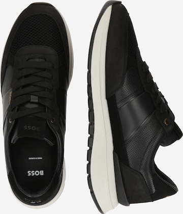 BOSS Black Sneakers laag 'Jace_Runn_lmme' in Zwart