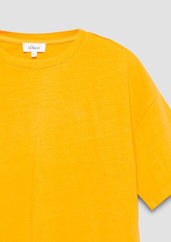 s.Oliver T-Shirt in Gelb