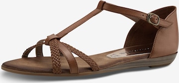 TAMARIS Sandalen met riem in Bruin: voorkant