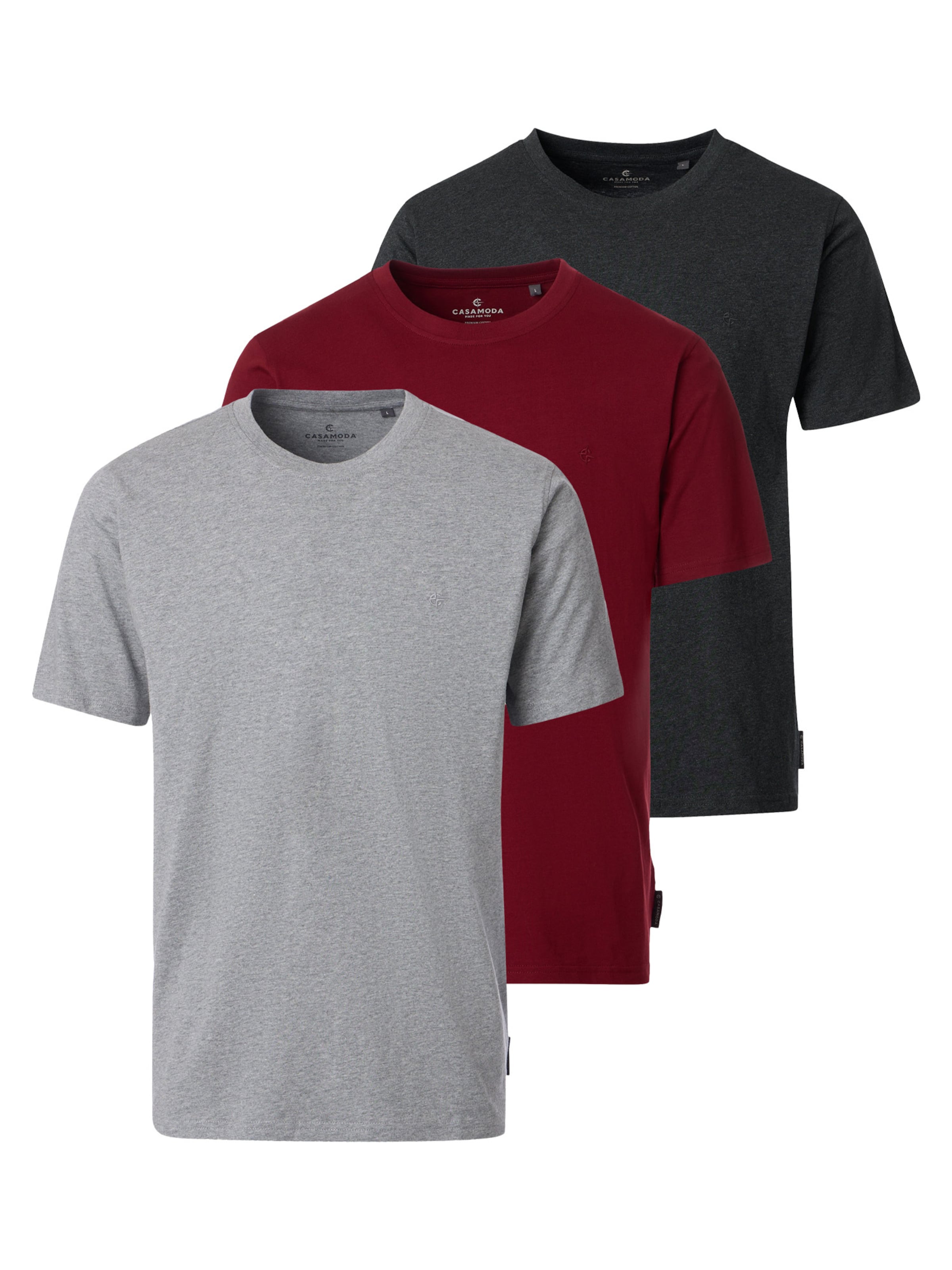 CASAMODA Shirt 'Basic' in Red: front