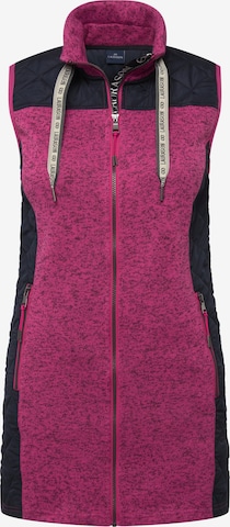 Gilet LAURASØN en rose : devant