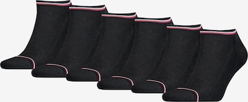 TOMMY HILFIGER Athletic Socks in Black: front