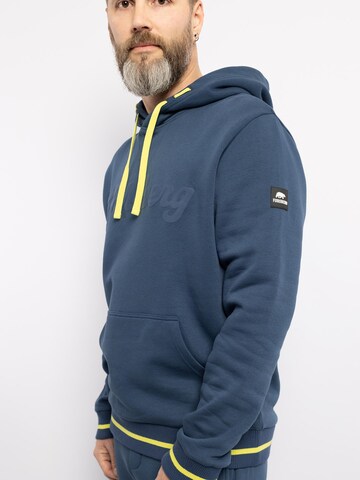 FORSBERG Sweatshirt 'Hoodie mit Vintage Logo' in Blue