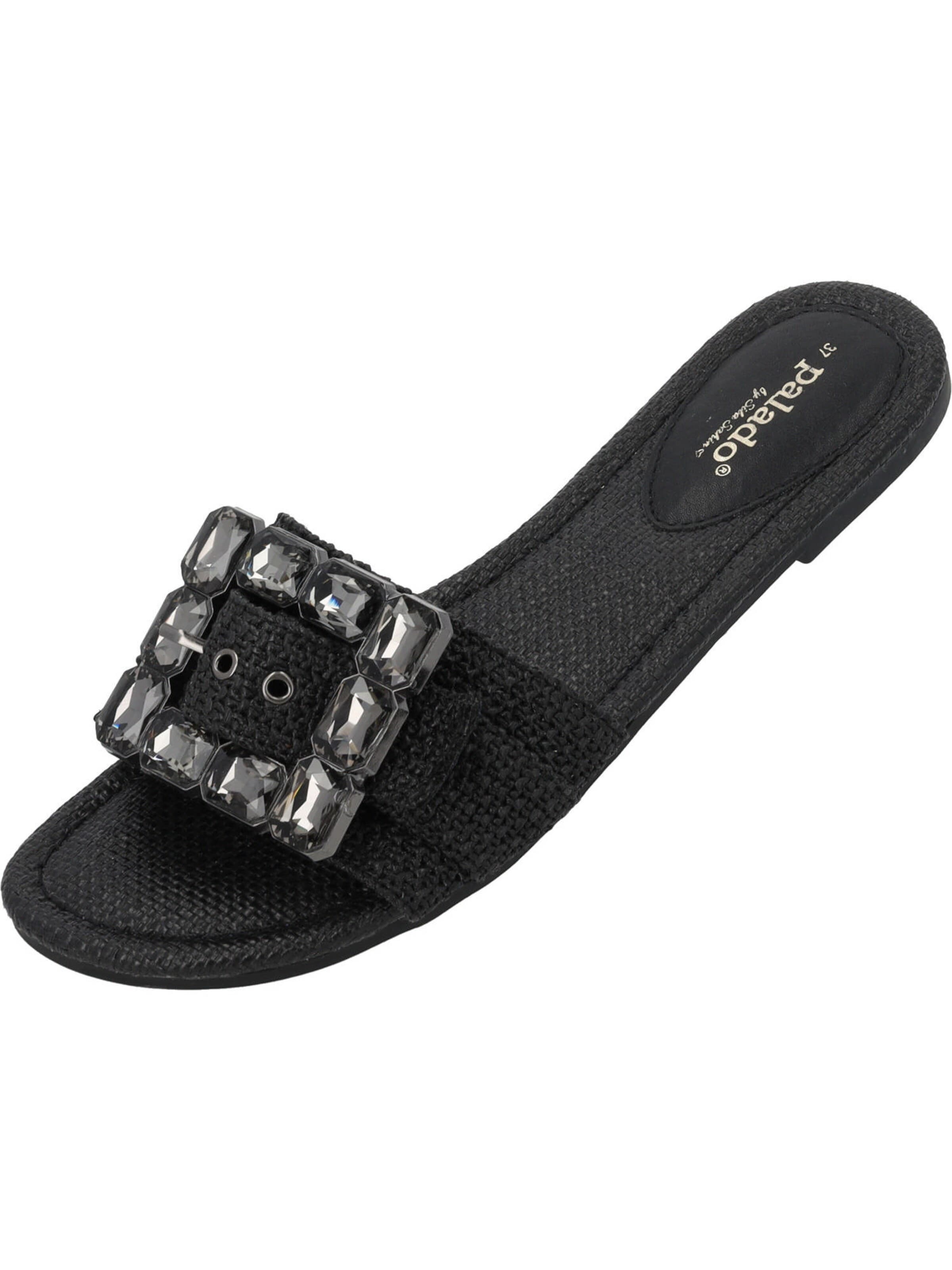 Palado by Sila Sahin Pantolette 'Palado Adhana by Sila Sahin'‌ in Schwarz: Vorderseite