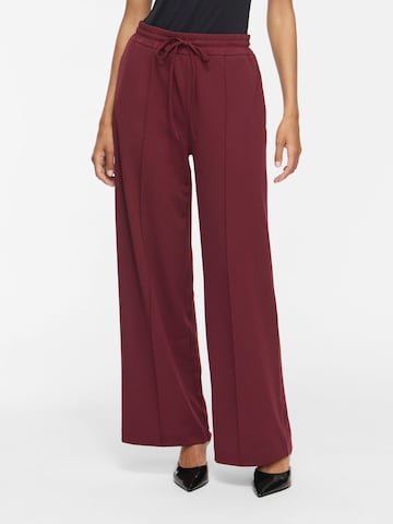 VILA Wide leg Broek 'VIClua' in Rood: voorkant
