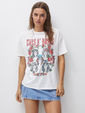 T-shirt Pull&Bear en gris : devant