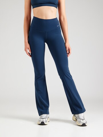 NIKE Flared Sportbroek 'ZENVY' in Blauw: voorkant