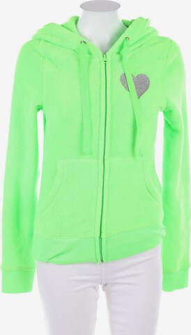 YES OR NO Sweatshirt & Zip-Up Hoodie in M in Green: front