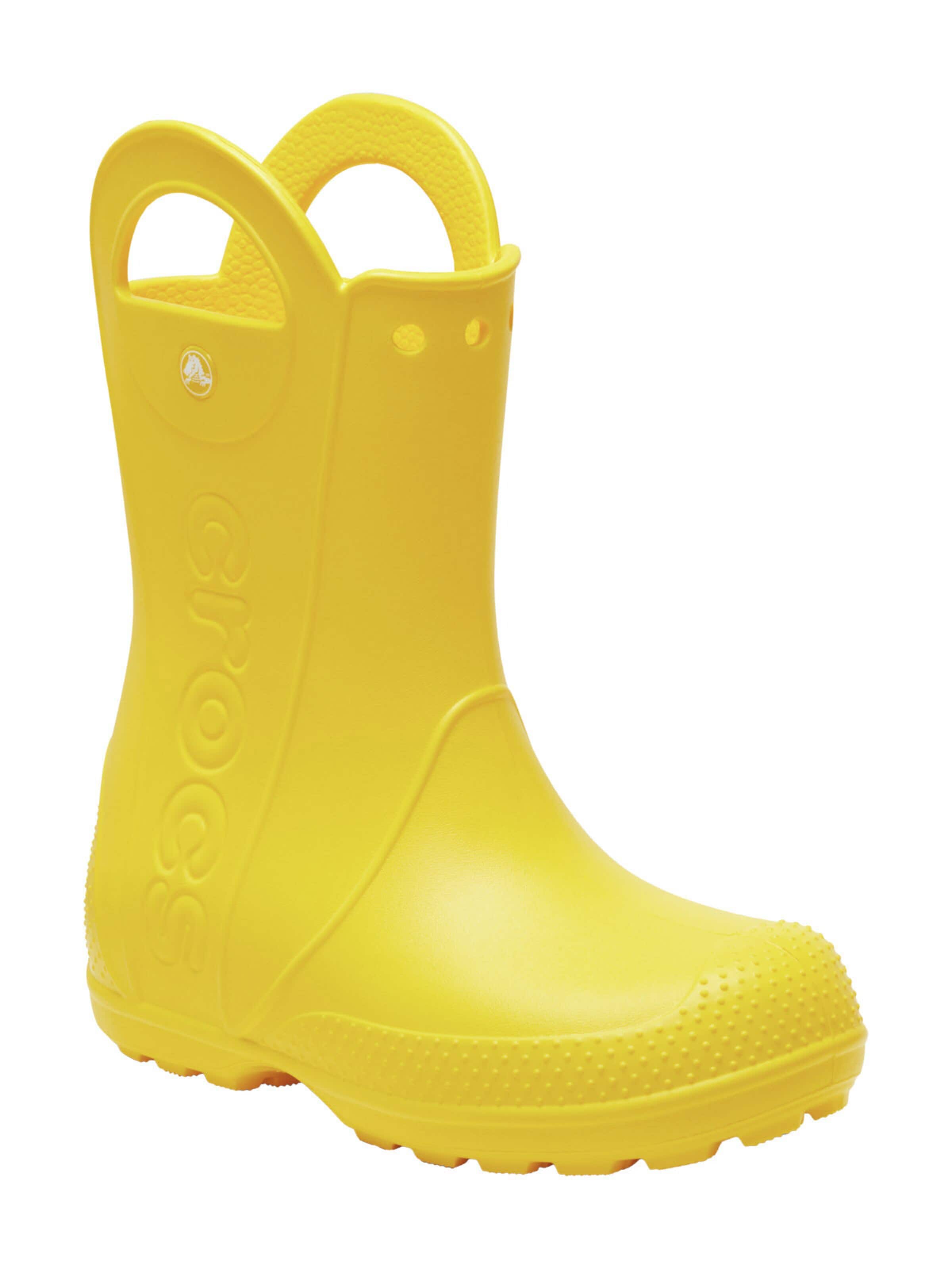 Crocs Rubber Boots 'Stiefel Handle It K' in Yellow: front