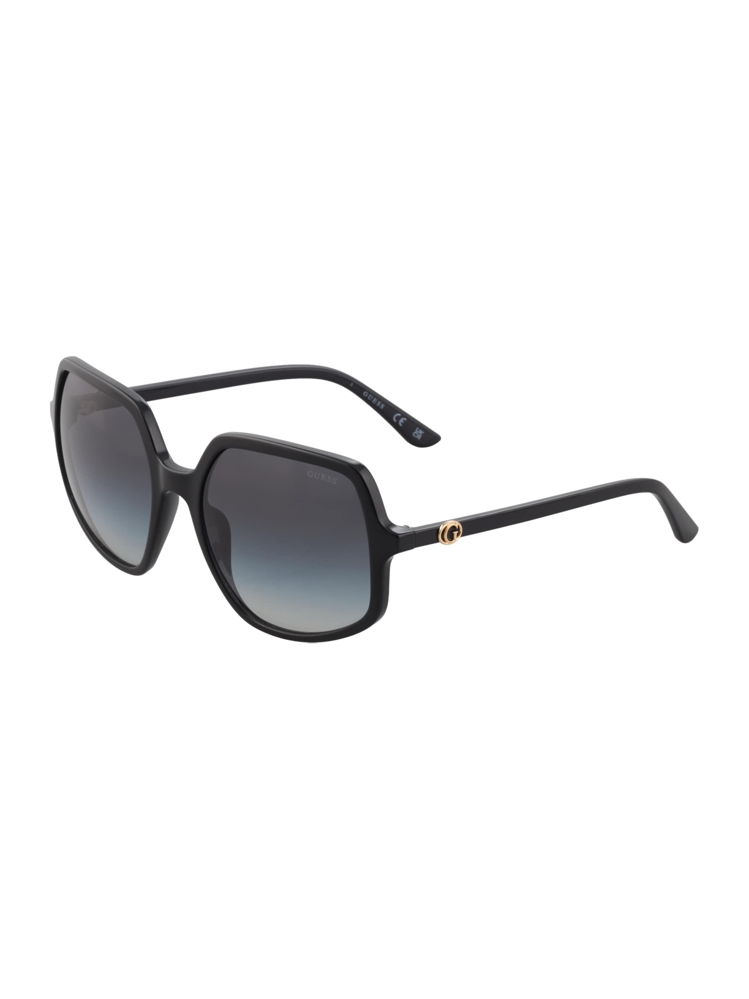 Lunettes de soleil GUESS en noir : devant