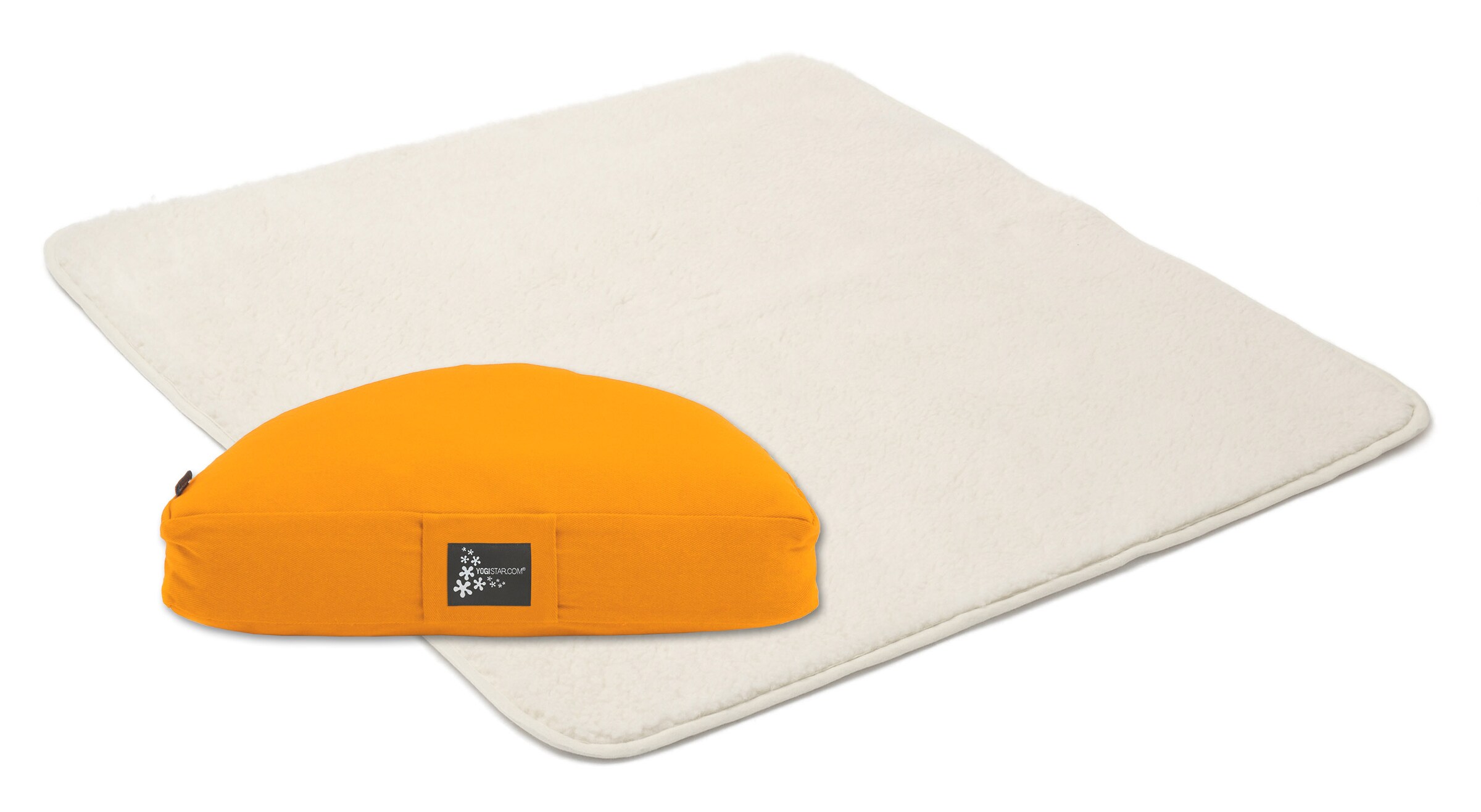 YOGISTAR.COM Yoga-Set Calm Edition - Meditation Natur in Orange: Vorderseite