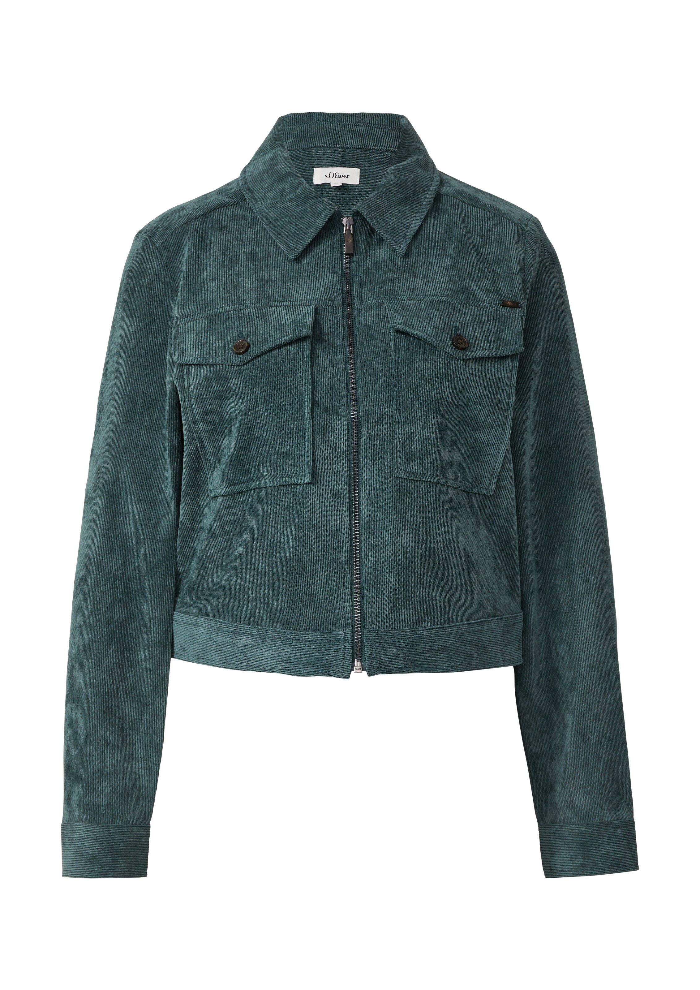 s.Oliver Přechodná bunda – zelená: přední strana